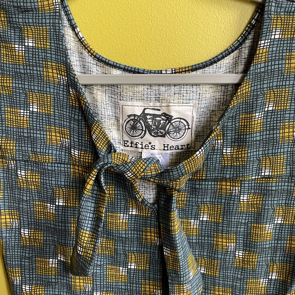 New Effie’s Heart brand retro dress cotton jersey with pockets  size medium
